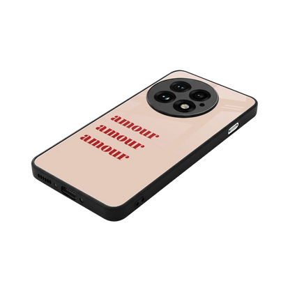 Amore Bliss stylish phone case for oneplus 13 | glossy glass and slim fit