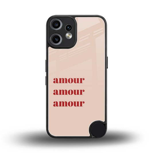 Amore Bliss back phone cover | glass case for cmf nothing phone 2 pro