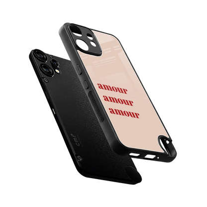 Amore Bliss sleek cmf nothing phone 2 pro cover with tempered glass back and TPU edges