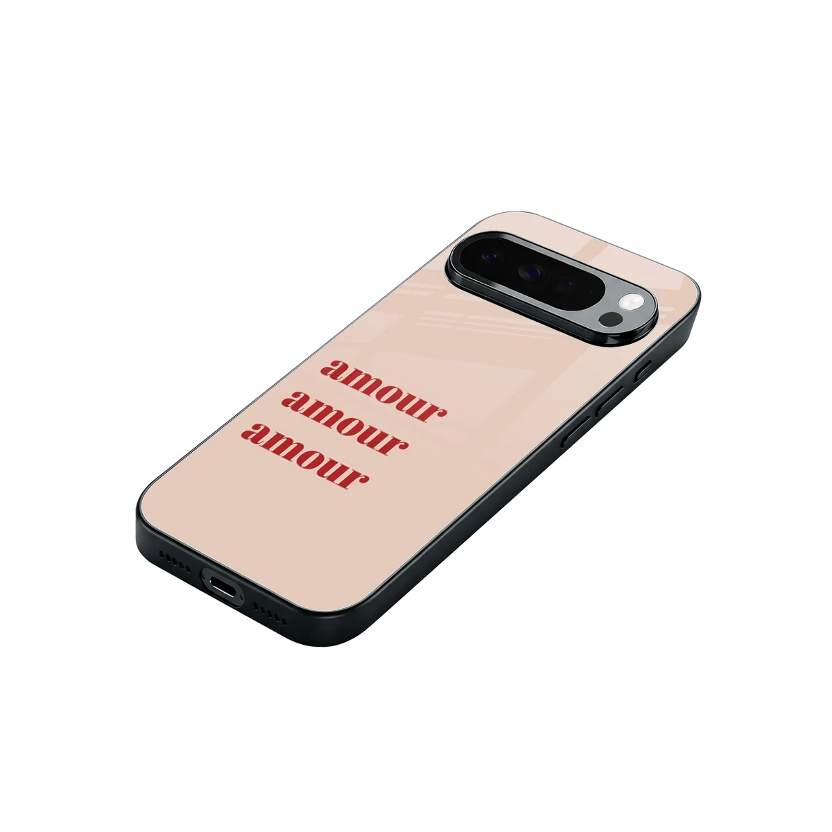 Amore Bliss stylish phone case for google pixel 10 pro xl | glossy glass and slim fit