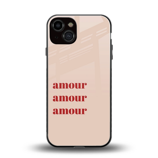 Amore Bliss back phone cover | glass case for iphone 14