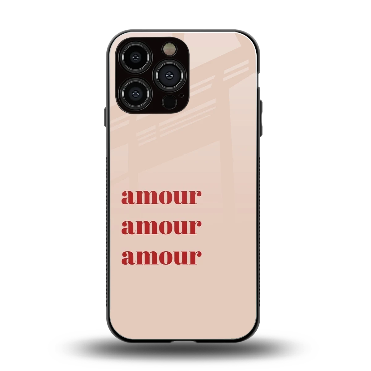 Amore Bliss back phone cover | glass case for iphone 16 pro max
