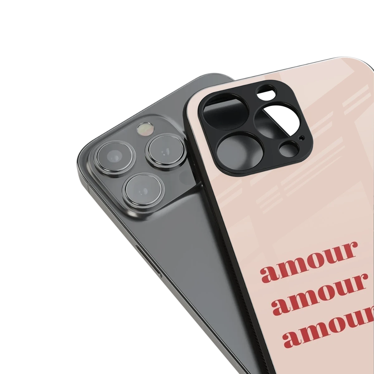 Amore Bliss stylish phone case for iphone 15 pro max | glossy glass and slim fit