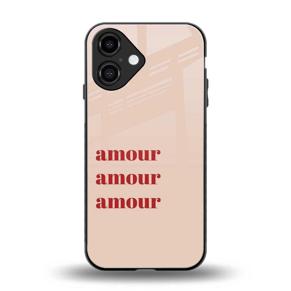 Amore Bliss back phone cover | glass case for iphone 16