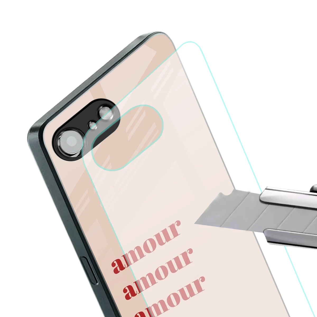 Amore Bliss stylish phone case for iphone 17e | glossy glass and slim fit