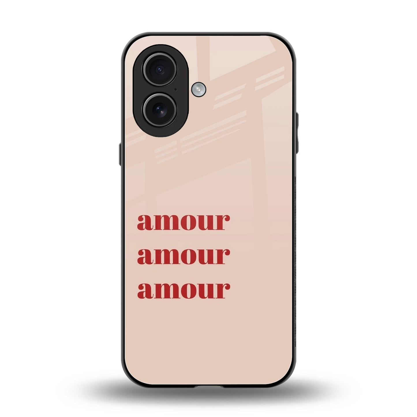 Amore Bliss back phone cover | glass case for iphone 17