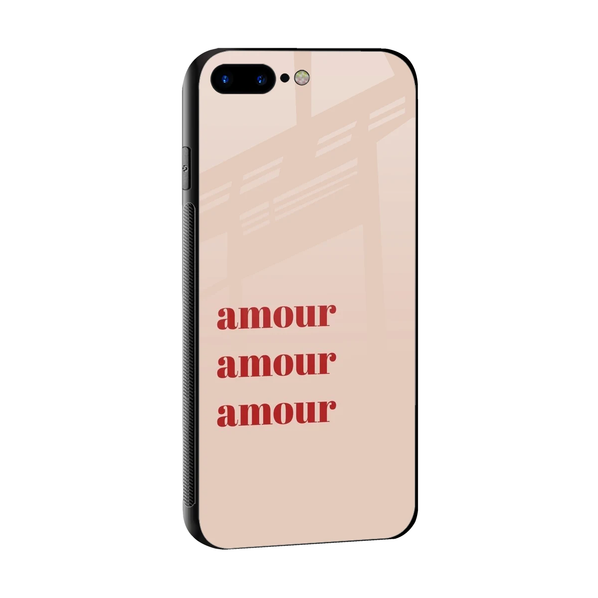 Amore Bliss sleek iphone 8 plus cover with tempered glass back and TPU edges