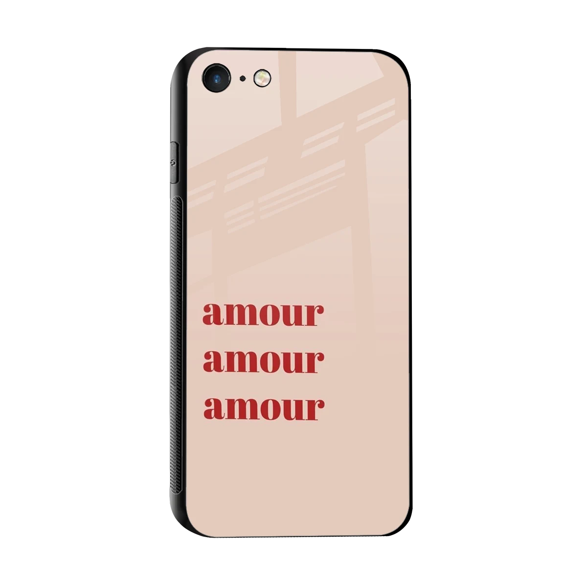 Amore Bliss sleek iphone 7 cover with tempered glass back and TPU edges