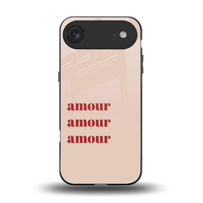 Amore Bliss back phone cover | glass case for iphone air