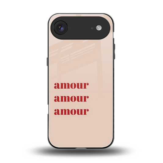 Amore Bliss back phone cover | glass case for iphone air