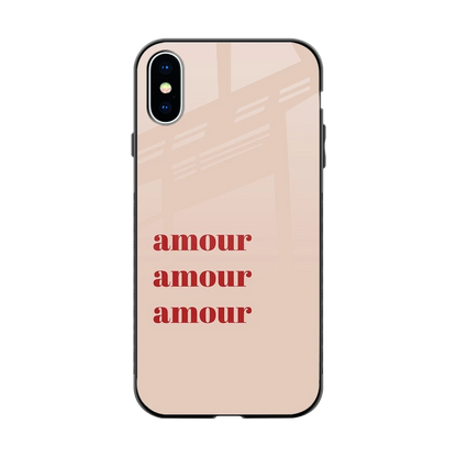 Amore Bliss back phone cover | glass case for iphone x