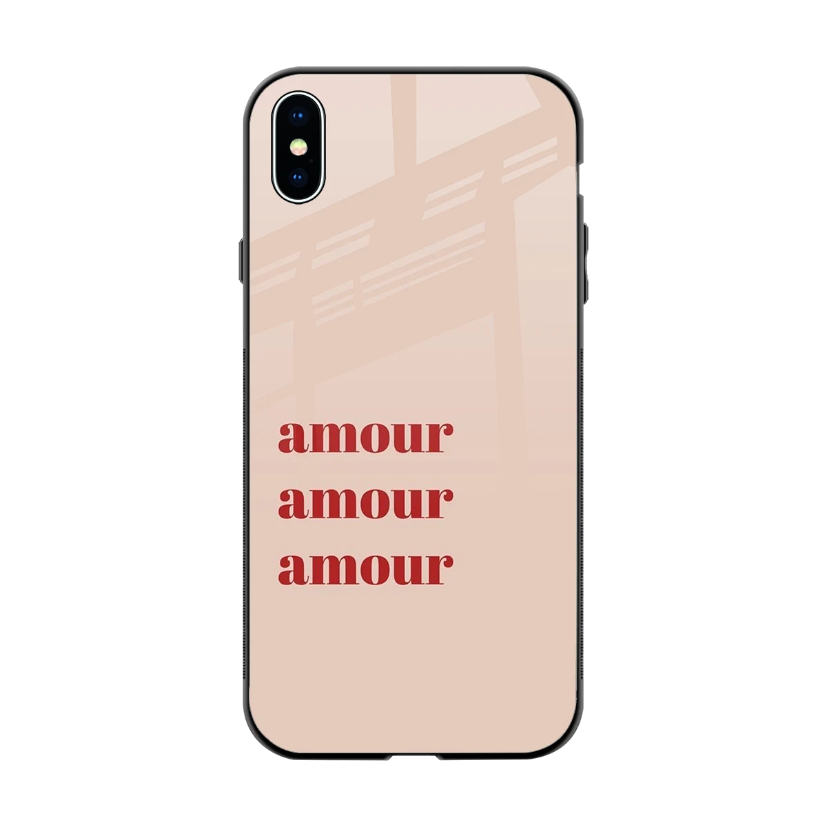 Amore Bliss back phone cover | glass case for iphone xs max