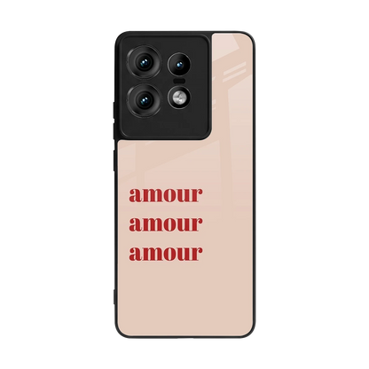 Amore Bliss back phone cover | glass case for motorola edge 50 pro