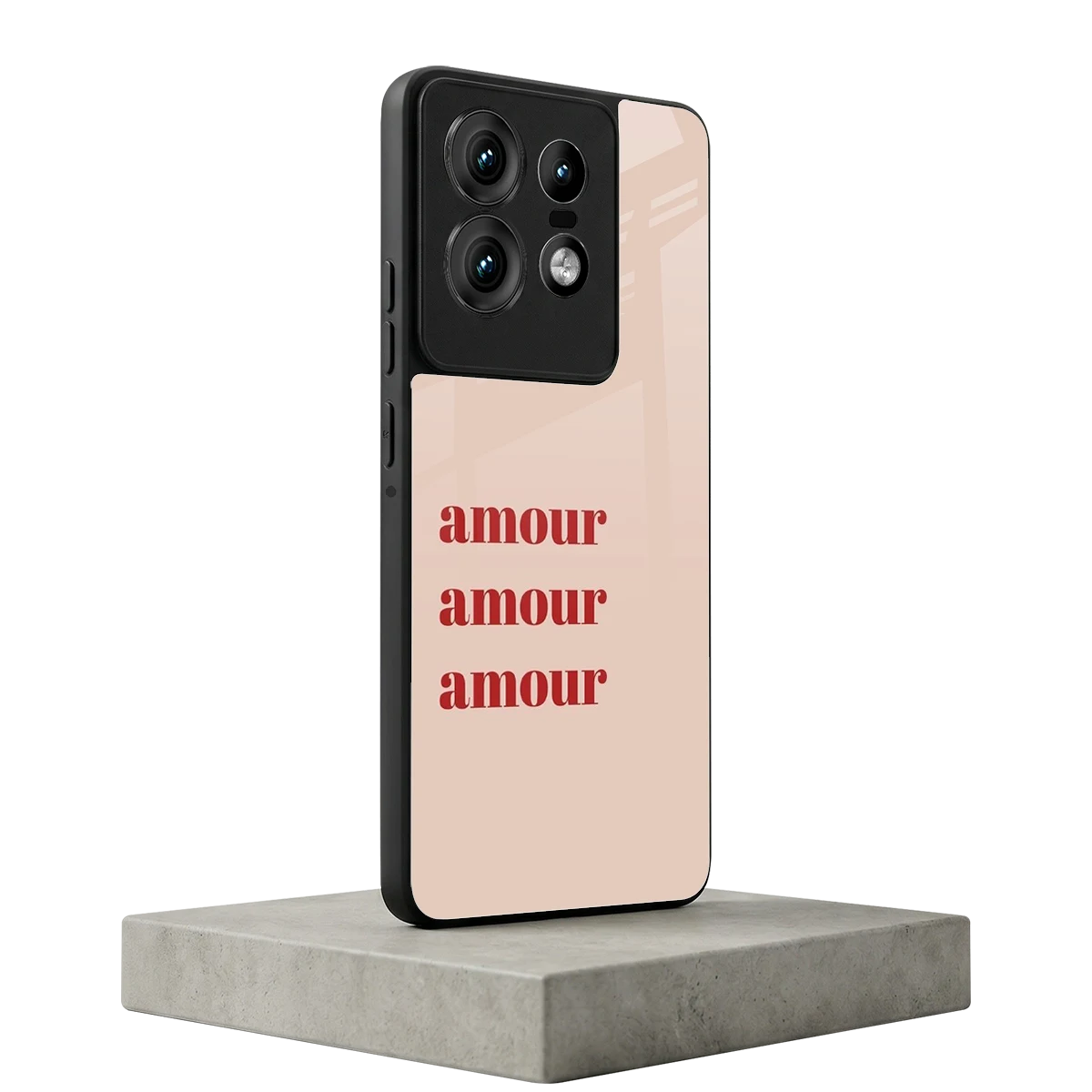 Amore Bliss motorola edge 50 pro mobile cover | shockproof glass phone case