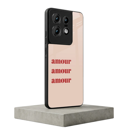 Amore Bliss motorola edge 50 pro mobile cover | shockproof glass phone case