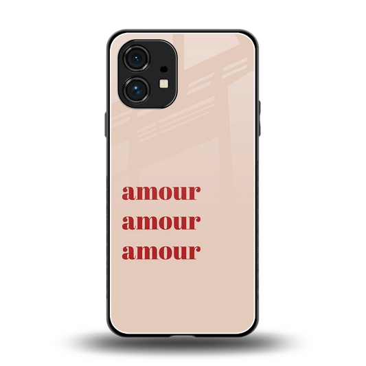 Amore Bliss back phone cover | glass case for nothing phone 1