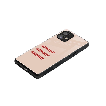 Amore Bliss stylish phone case for nothing phone 1 | glossy glass and slim fit