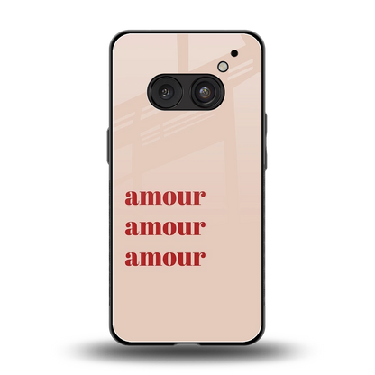 Amore Bliss back phone cover | glass case for nothing phone 2a