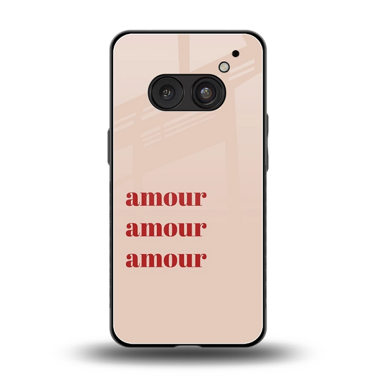 Amore Bliss back phone cover | glass case for nothing phone 2a
