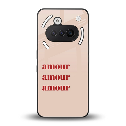 Amore Bliss back phone cover | glass case for nothing phone 3a