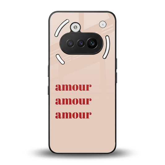 Amore Bliss back phone cover | glass case for nothing phone 3a