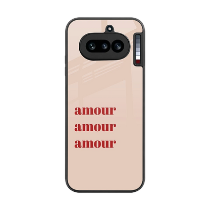 Amore Bliss back phone cover | glass case for nothing phone 4a