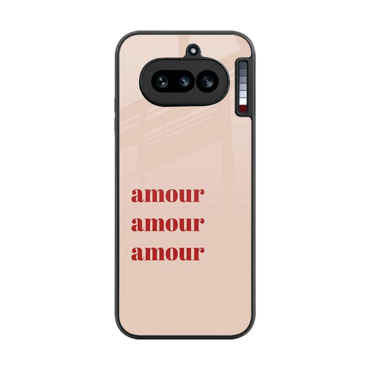 Amore Bliss back phone cover | glass case for nothing phone 4a