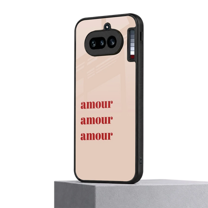 Amore Bliss nothing phone 4a mobile cover | shockproof glass phone case