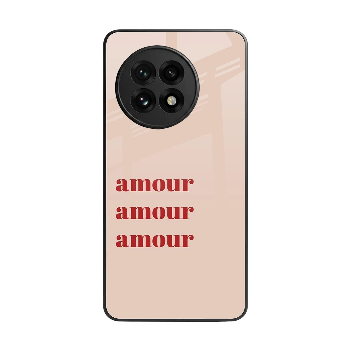 Amore Bliss back phone cover | glass case for oneplus 13r