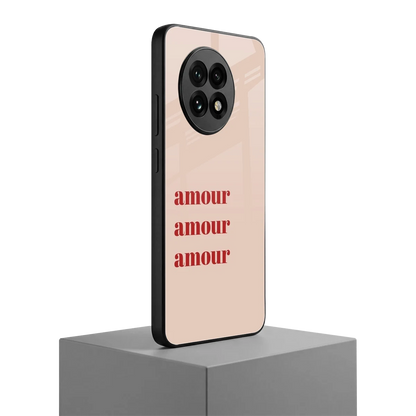 Amore Bliss oneplus 13r mobile cover | shockproof glass phone case