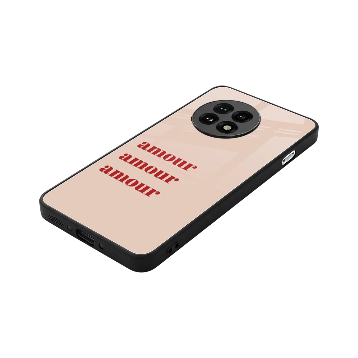 Amore Bliss stylish phone case for oneplus 13r | glossy glass and slim fit