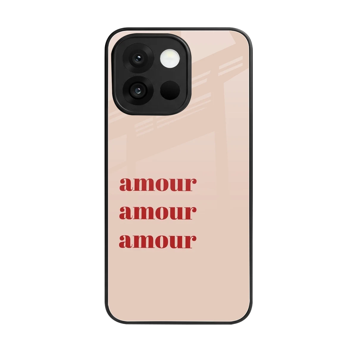 Amore Bliss back phone cover | glass case for oneplus 13s
