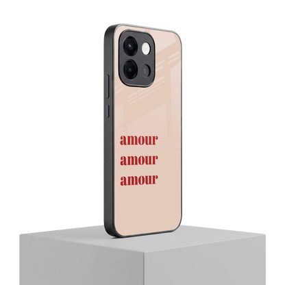 Amore Bliss oneplus 13s mobile cover | shockproof glass phone case