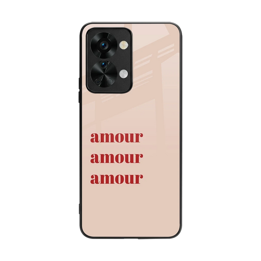 Amore Bliss back phone cover | glass case for oneplus nord 2t