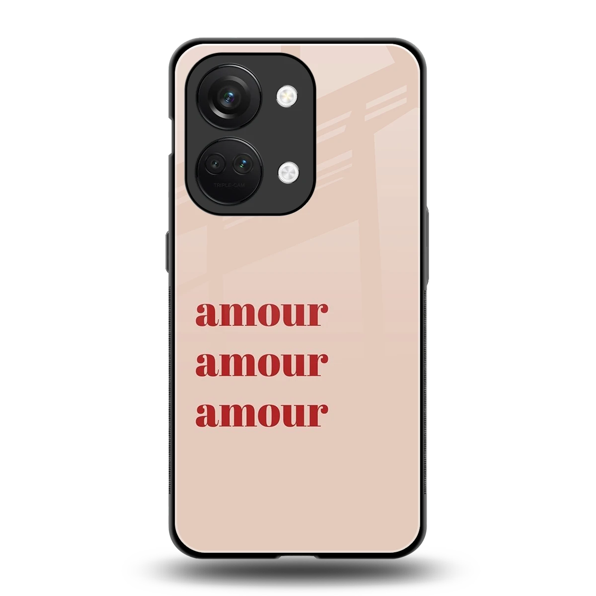 Amore Bliss back phone cover | glass case for oneplus nord 3