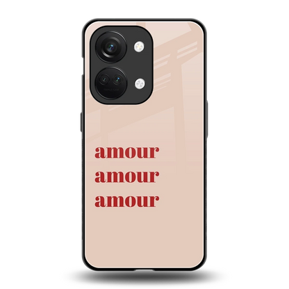 Amore Bliss back phone cover | glass case for oneplus nord 3