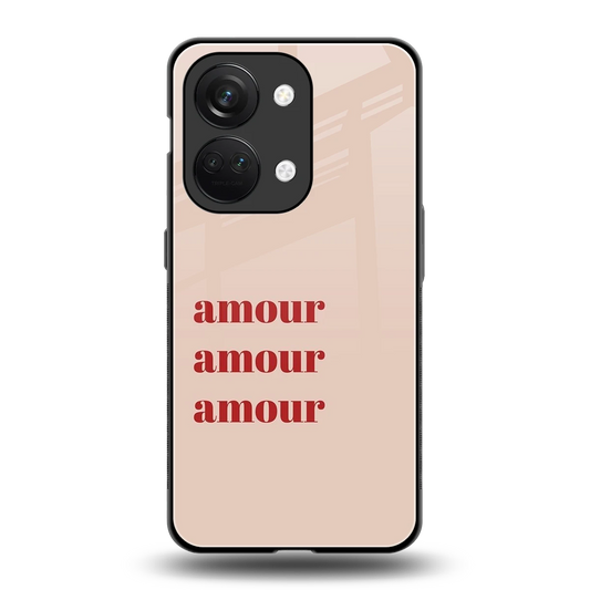 Amore Bliss back phone cover | glass case for oneplus nord 3