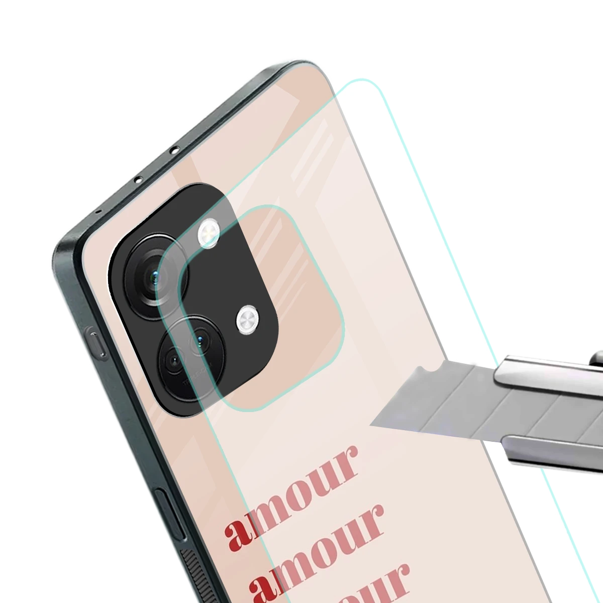 Amore Bliss stylish phone case for oneplus nord 3 | glossy glass and slim fit