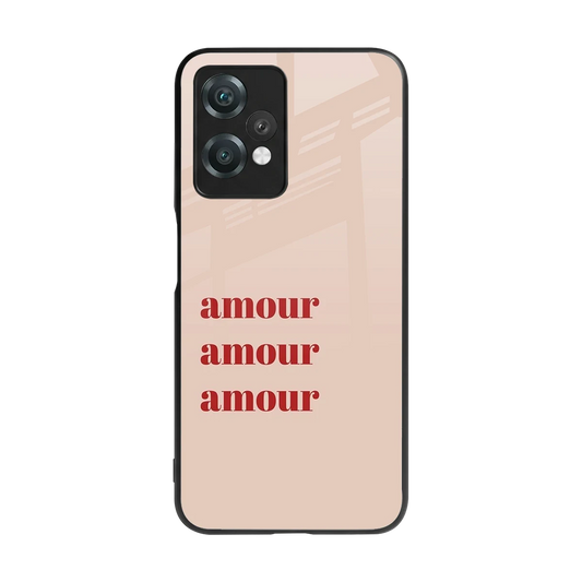 Amore Bliss back phone cover | glass case for oneplus nord ce 2 lite