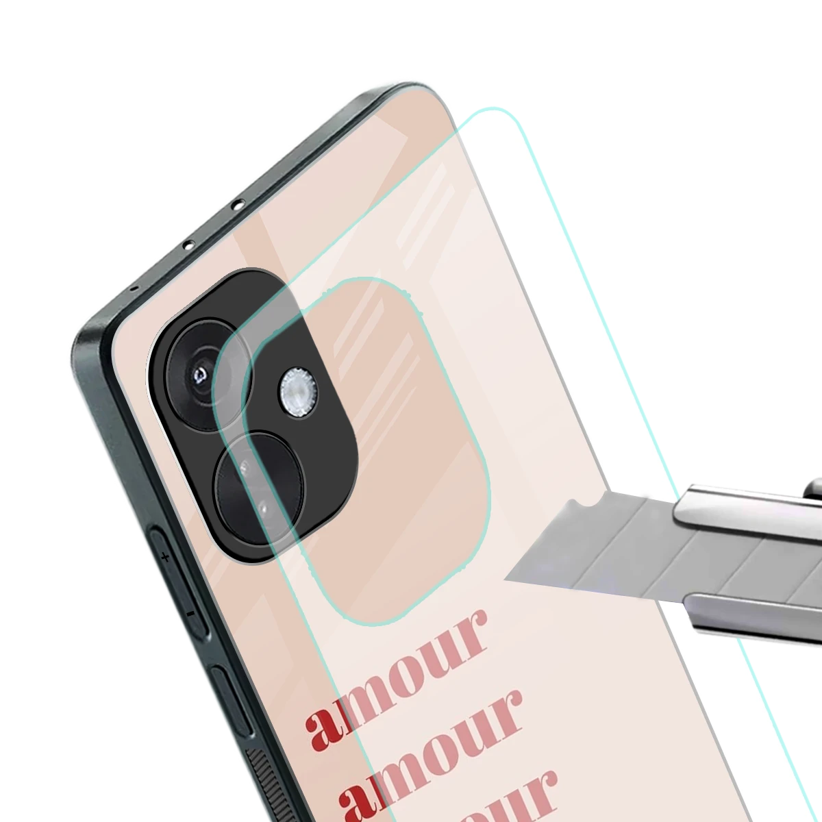 Amore Bliss stylish phone case for oneplus nord ce 3 | glossy glass and slim fit