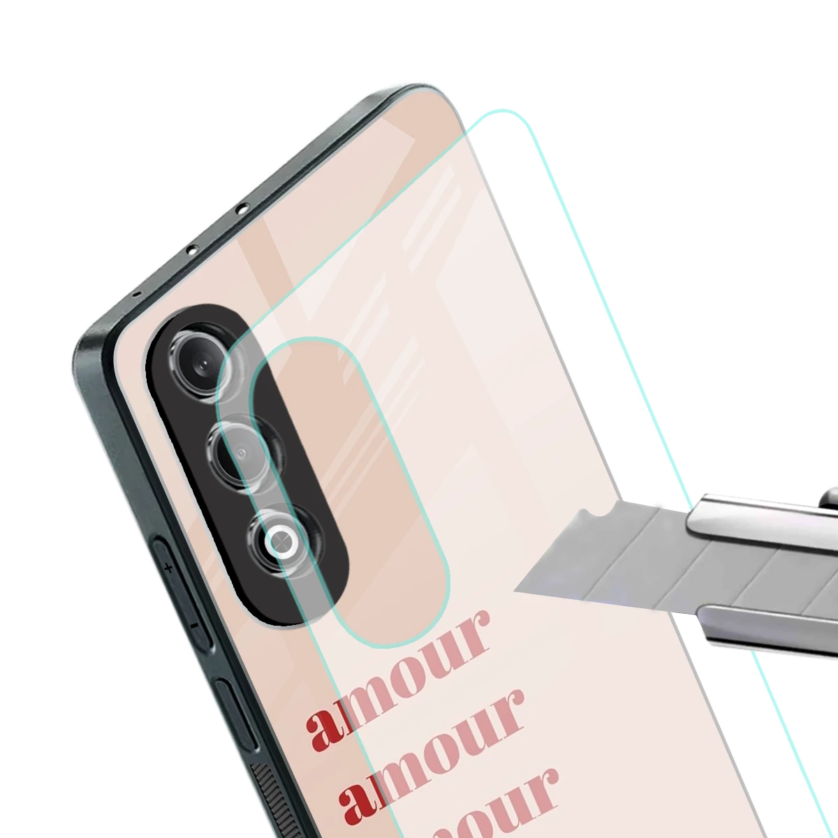 Amore Bliss stylish phone case for oneplus nord ce 4 | glossy glass and slim fit