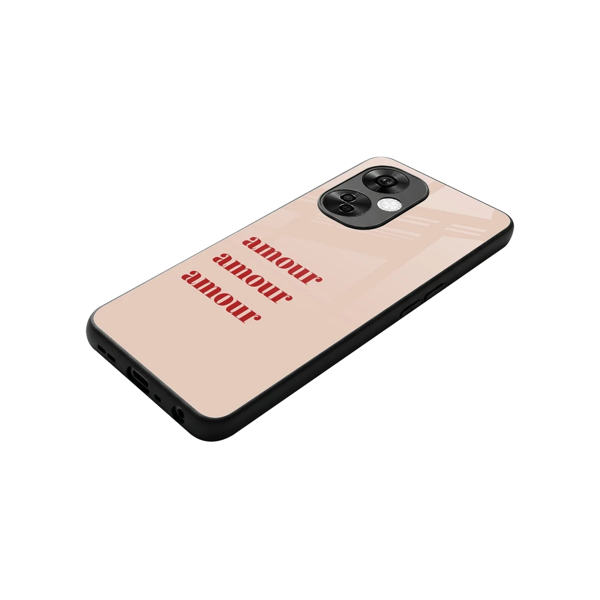 Amore Bliss stylish phone case for oneplus nord ce 3 lite | glossy glass and slim fit