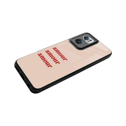 Amore Bliss stylish phone case for oneplus nord ce 2 | glossy glass and slim fit