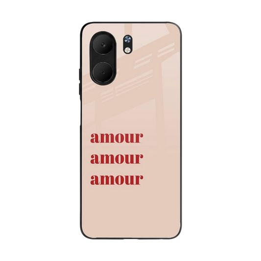 Amore Bliss back phone cover | glass case for oppo a5x 5g