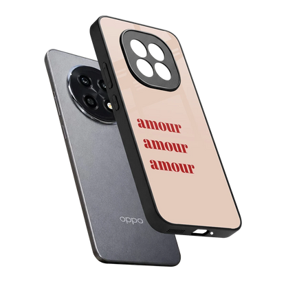 Amore Bliss sleek oppo f29 pro 5g cover with tempered glass back and TPU edges