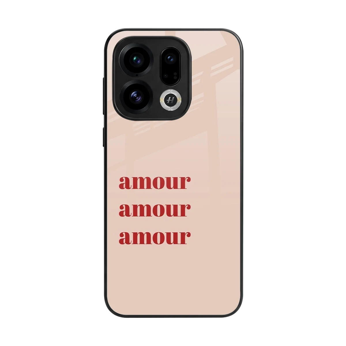 Amore Bliss back phone cover | glass case for oppo find x9