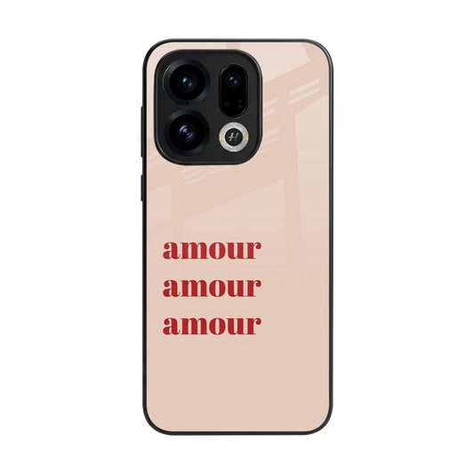 Amore Bliss back phone cover | glass case for oppo find x9