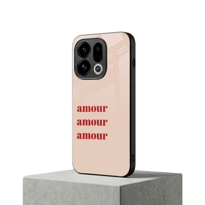 Amore Bliss oppo find x9 mobile cover | shockproof glass phone case