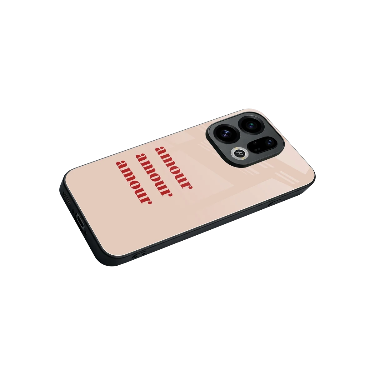 Amore Bliss stylish phone case for oppo find x9 | glossy glass and slim fit