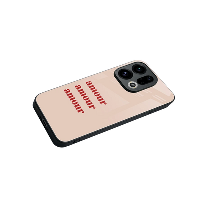 Amore Bliss stylish phone case for oppo find x9 | glossy glass and slim fit